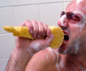 Shower Sponge Microphone