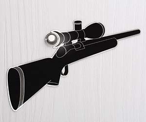 Sniper Rifle Peephole Decal