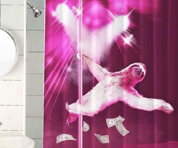 Stripper Sloth Shower Curtain
