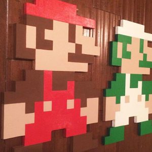 Super Mario Bros 8-Bit Wall Art