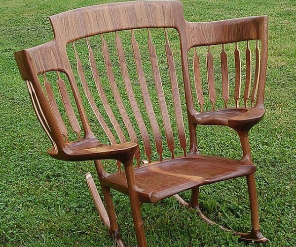 Three Seat Rocking Chair