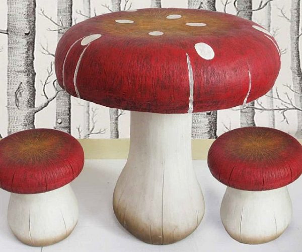 Toadstool Table And Stool Set