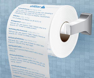 Twitter Feed Toilet Paper