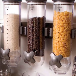 Wall Mounted Triple Dry Food Dispenser