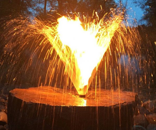 Water Fountain Fire Pit