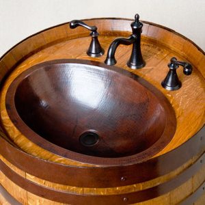 Wine Barrel Vanity Sink