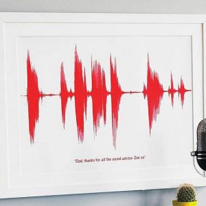 Personalized Voice Sound Wave Print