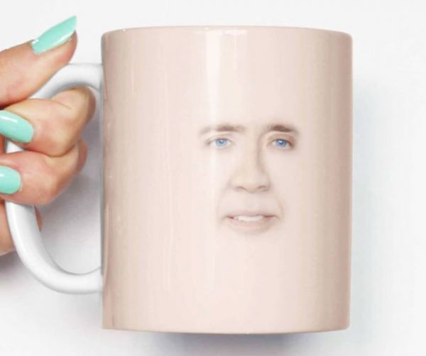 Nicolas Cage Face Coffee Mug