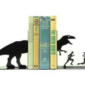 T-Rex Attack Metal Bookends