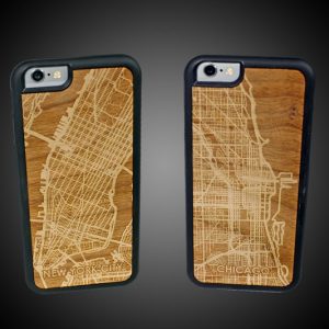 City Map Wooden iPhone Cases