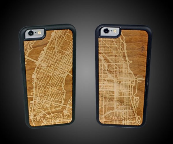 City Map Wooden iPhone Cases