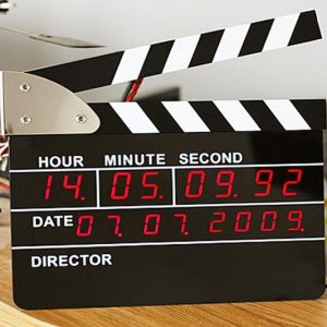 Director's Clapperboard Digital Alarm Clock