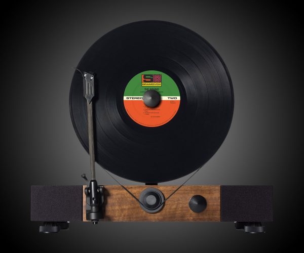 Floating Record Vertical Turntable