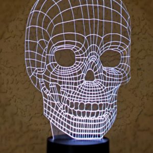 Optical Illusion 3D Skull Light