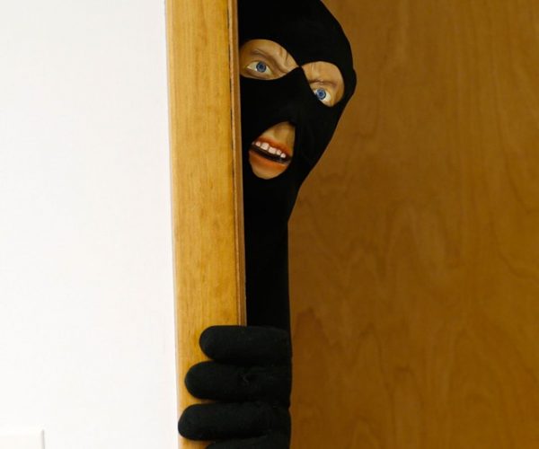 Scary Intruder Prank Door Prop