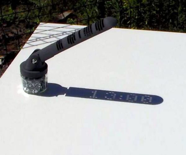 "Shadow-Operated" Digital Sundial