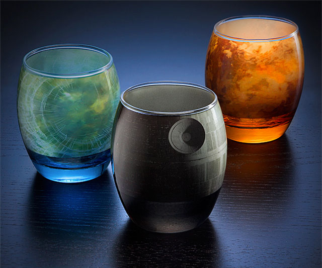 STAR WARS Planetary Glassware Set - THINKGEEK Exclusive - 6 Glasses New in  Box