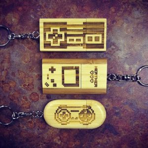 8-Bit Flash Drive Keychains