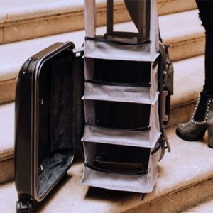Luggage With Pop-Up Shelves