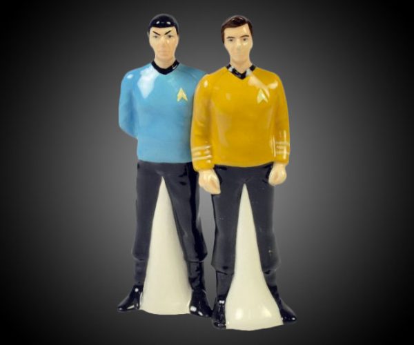 Mr. Spock & Captain Kirk Salt & Pepper Shakers