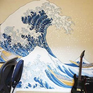 The Great Wave Off Kanagawa Mural