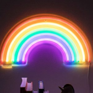 Rainbow Neon Wall Light