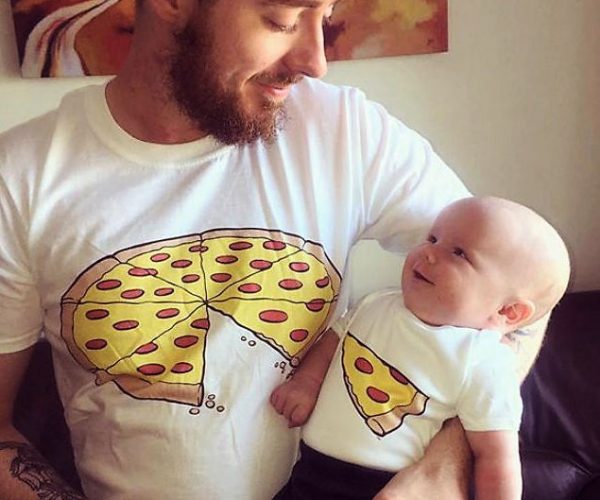 Father & Son Matching Pizza Shirts