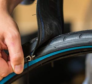 Zip-On Bicycle Tire System