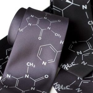 Addictive Molecules Silk Necktie