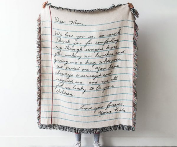Personalized Mother’s Day Letter Blanket