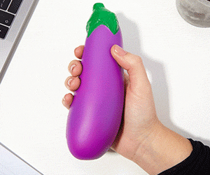 Eggplant Squish Toy