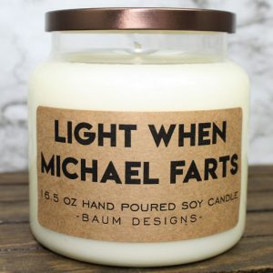Personalized Fart Extinguisher Candles