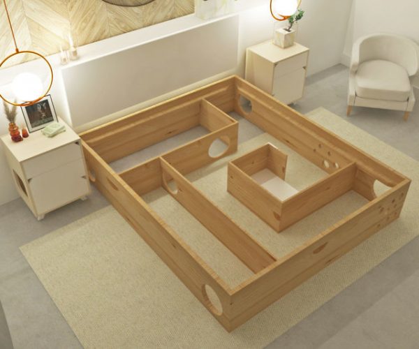 The Cat Maze Bed Frame
