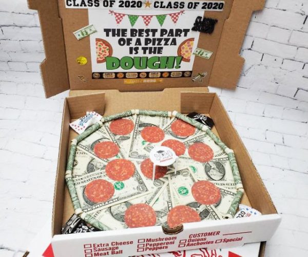 Money Filled Pizza Gift Box