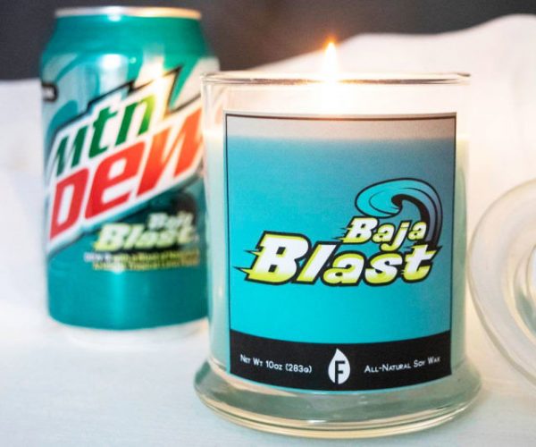 MTN Dew Baja Blast Candle