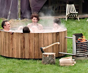 Wood Burning Hot Tub