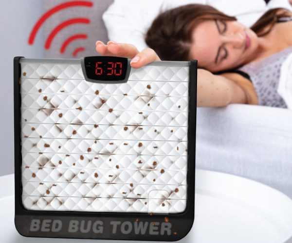 Bed Bug Tower Alarm Clock