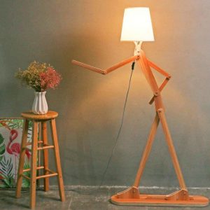 Posable Stick Figure Floor Lamp