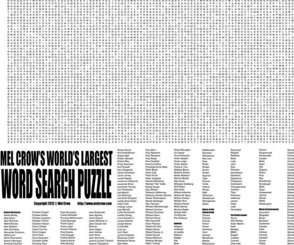 World’s Largest Word Search