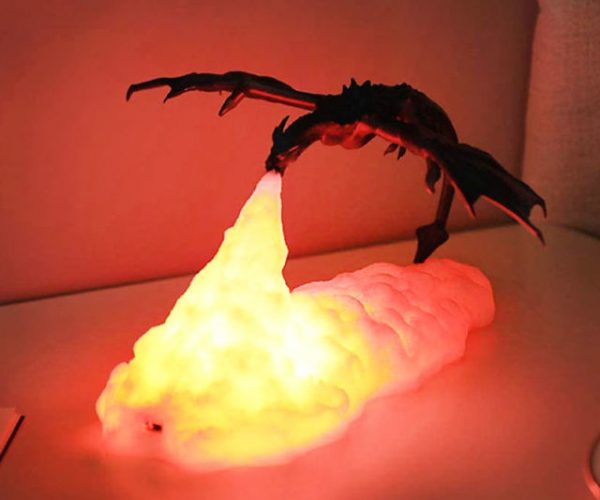 Fire Breathing Dragon Table Lamp